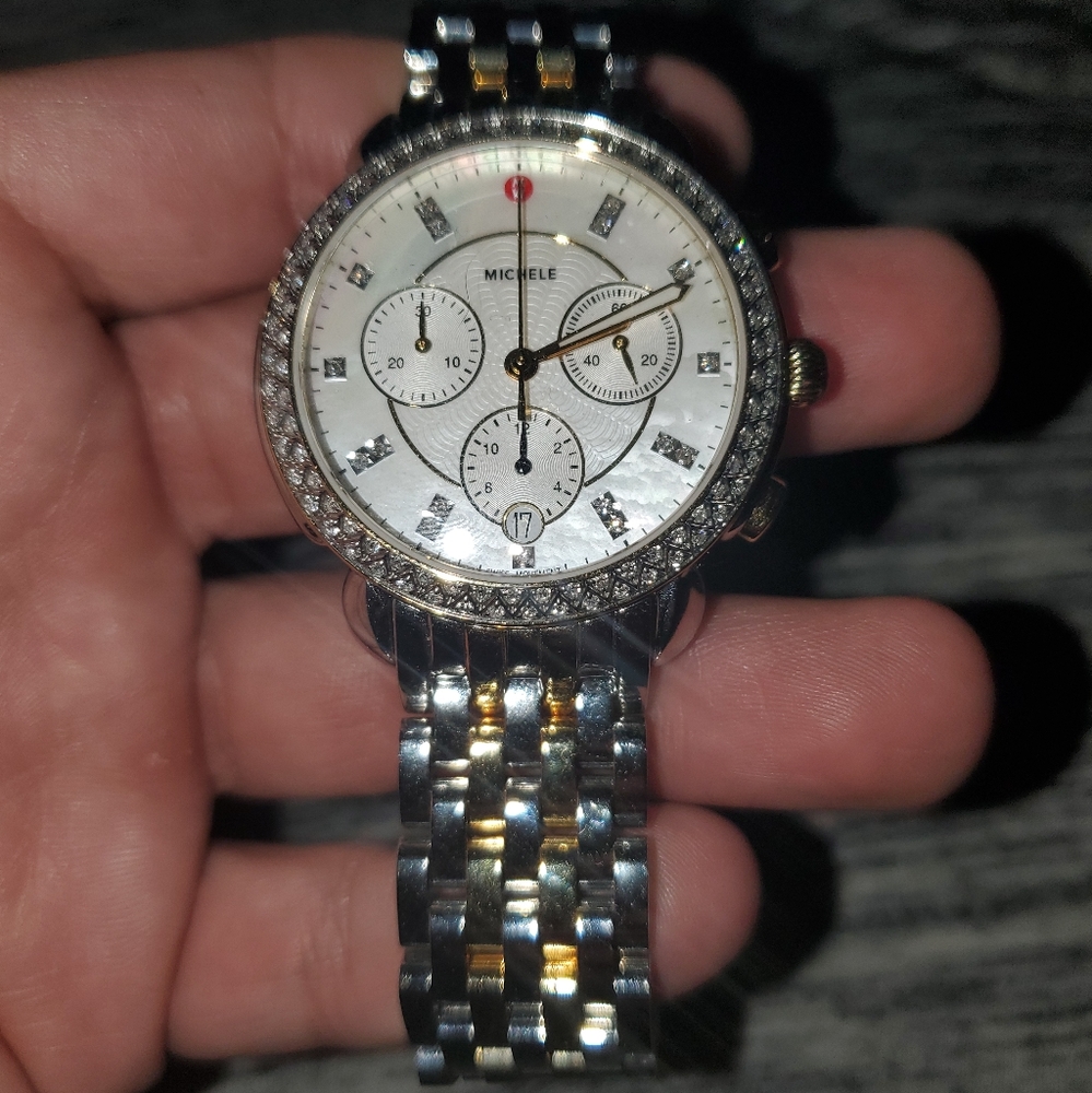 Michele diamond watch